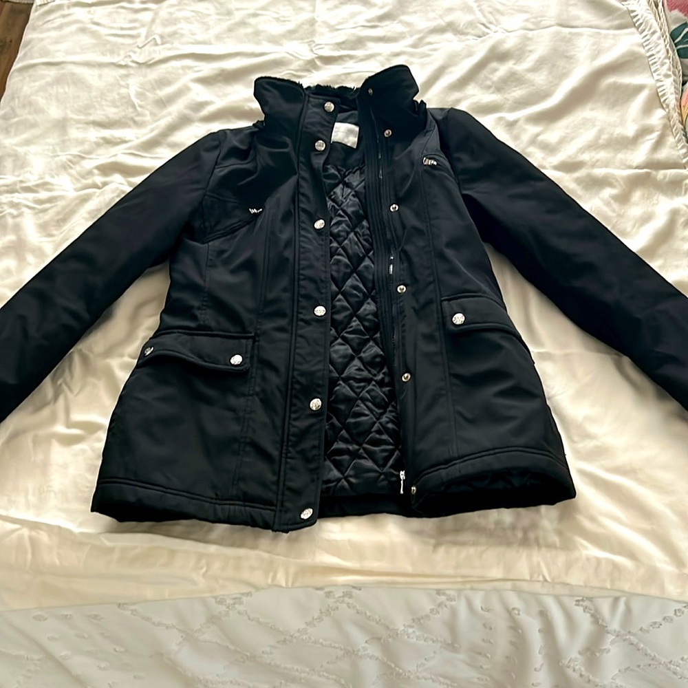 Jessica Simpson S black quilted jacket